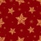 Christmas star from ornament elements vector seamless pattern. Stylized christmas star seamless texture. New Year