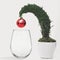 Christmas Stemless wine glass Mockup