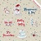 Christmas stickers-snowman Warm wishes theme