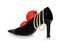 Christmas stilettos isolated - clipping path