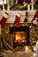 Christmas stockings hanging by the chimney