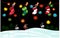 Christmas stockings hanging. Colorful sock for winter holiday. Merry Christmas. Cute christmas socks illustration vector.