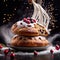 Christmas stollen, traditional holiday festive sweet bread pastry cake with fruits