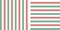 Christmas stripe patterns in red, green, white. Seamless herringbone textured vertical and horizontal lines.