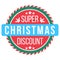 Christmas super discount sticker