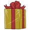 Christmas Surprise Gift Box, Birthday Celebration, Special Give Away Package, Reward, Wonder Vector Icon Drawing Illustration