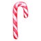 Christmas sweet peppermint cinnamon candy cane lollipop pink white isolated vector