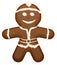 Christmas symbol - gingerbread man shape