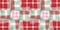 Christmas tartan background border. Traditional plaid for seasonal holiday texture effect. Seamless winter red and green