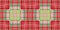 Christmas tartan background border. Traditional plaid for seasonal holiday texture effect. Seamless winter red and green