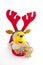 Christmas Teddy Bear Wearing Reindeer Antlers 2