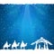 Christmas theme on blue background