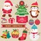 Christmas theme clip art set