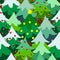 Christmas theme pine tree forest close seamless pattern