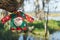 Christmas theme. Santa ugly sweater in the marshes of Lake Louisa in Clermont, Florida