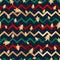 Christmas themed red, green and gold chevron pattern