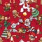 Christmas themed seamless pattern.