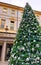 Christmas time and tree in Turin city, Italy