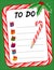 Christmas To Do Gift List, Candy Cane Pencil