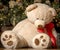 Christmas Toy; Large Stuffed Teddy Bear; Christmas Tree