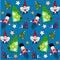 Christmas toys seamless pattern - vector