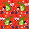 Christmas toys seamless pattern - vector