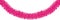 Christmas traditional decorations pink tinsel. Xmas horizontal wave ribbon garland isolated decor element repeating