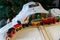 Christmas train set with African animals