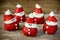 Christmas treats for kids - strawberry whipped cream funny santa