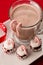 Christmas Treats Marshmallows with Candy Canes and Hot Chocolate