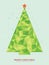 Christmas tree abstract