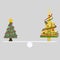 Christmas tree balance. 3D