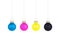 Christmas tree balls CMYK