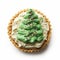 Christmas Tree Banana Cream Pie With Green Frosting