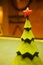 Christmas tree on a billiard table