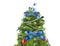 Christmas Tree With Blue Bows