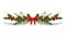 Christmas tree branch decoration frame divider holiday garland.