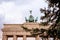 Christmas tree at Brandenburg gate in Berlin in Germany