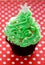 Christmas tree brownie cupcake