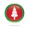 christmas tree button. Vector illustration decorative design