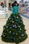 Christmas tree concept - mannequin dress