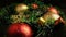 A christmas tree decorated with sparkly snowflake, balls and shining lights