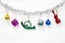 Christmas Tree Decoration, New Year Festival, White Background