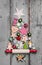 Christmas tree - decoration in shabby chic style - an idea for a