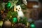 Christmas tree decoration snowy owl