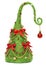 Christmas Tree Decorative, Abstract Creative Xmas Hanging Decoration, White Background