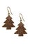 Christmas tree earrings