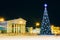 Christmas Tree And Festive Illumination On Lenin