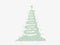 Christmas tree fir-tree made of money paper banknotes, whirlwind, spiral. Merry christmas and happy new year