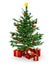 Christmas tree and gift parcels